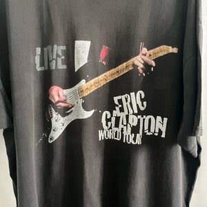 Vintage Eric Clapton World Tour Live Original Concert T-Shirt 1998